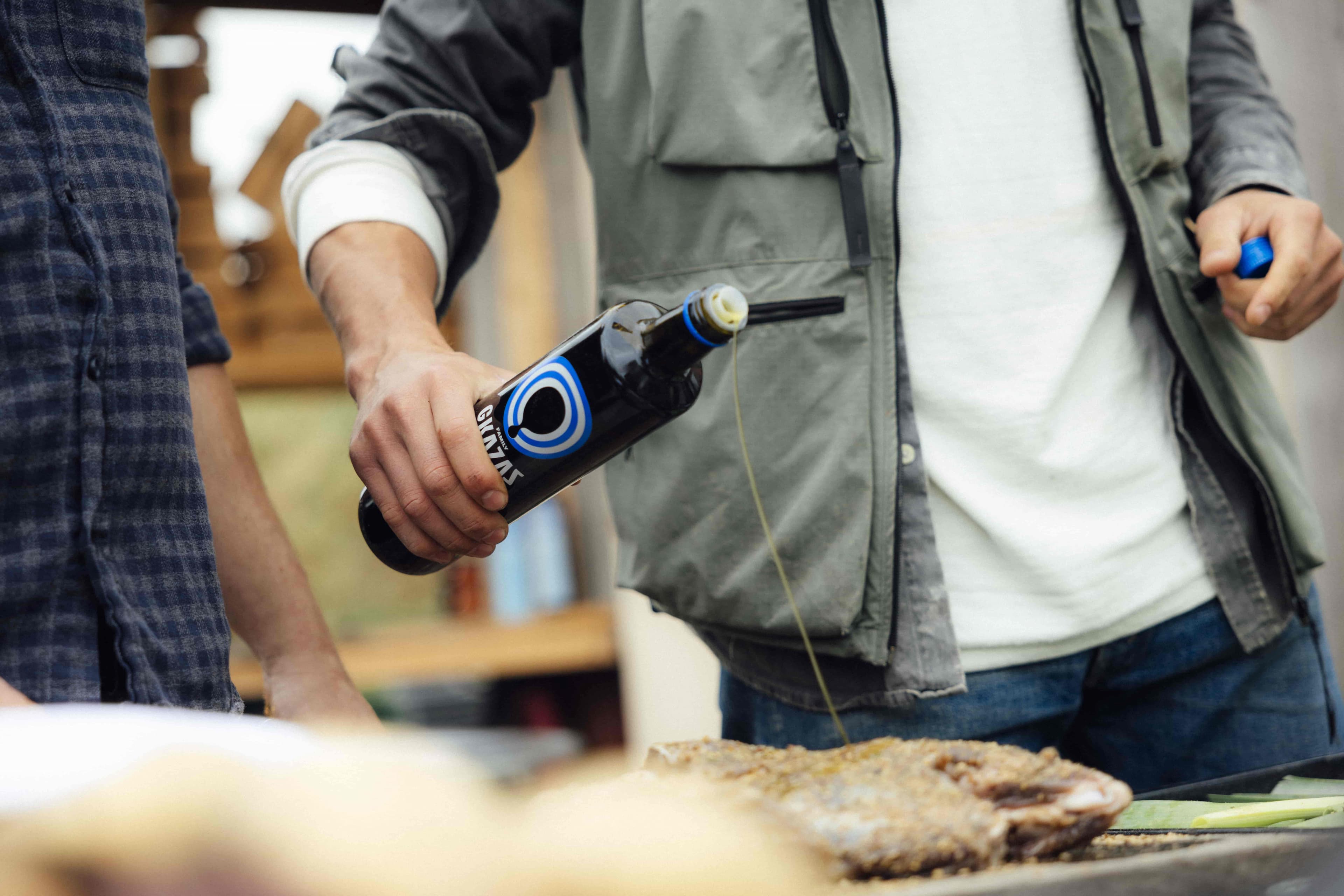 750ML organic olive oil bottle